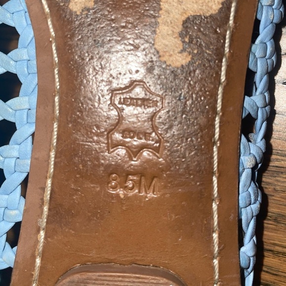 Tory Burch flats Blue flats woven flats leather flats cap toe flats spring - Picture 3 of 9